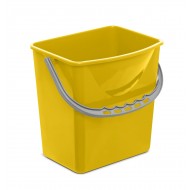 Galeata pentru carucior de curatenie profesional, culoare galbena, 6L