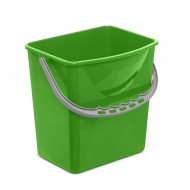 Galeata pentru carucior de curatenie profesional, culoare verde, 6L