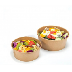 Caserola din carton, pentru salata, fara capac 1300 g, 50 buc/set Caserola din carton, pentru salata, fara capac 1300 g, 50 buc/set