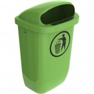 Cos stradal 50 l - verde deschis 