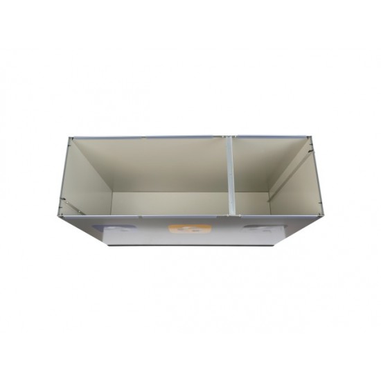 Coș de reciclare gri cu 3 compartimente 3x60L – 180 litri Coș de reciclare gri cu 3 compartimente 3x60L – 180 litri