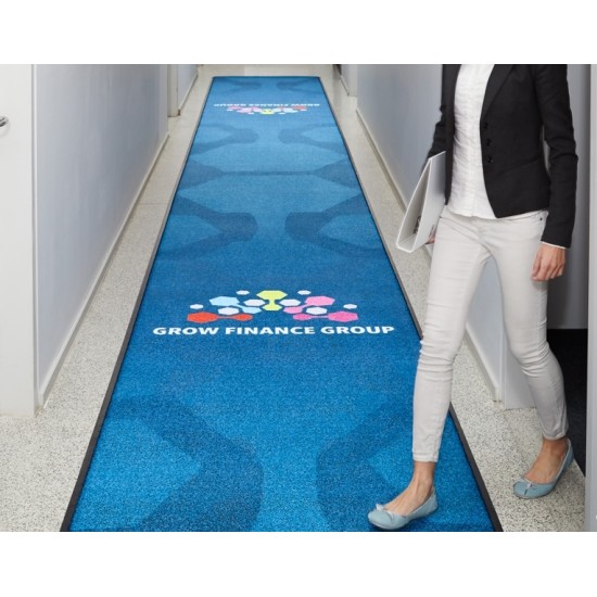 Covor personalizat cu logo Kleen-Way, tip red carpet, de interior Covor personalizat cu logo Kleen-Way, tip red carpet, de interior