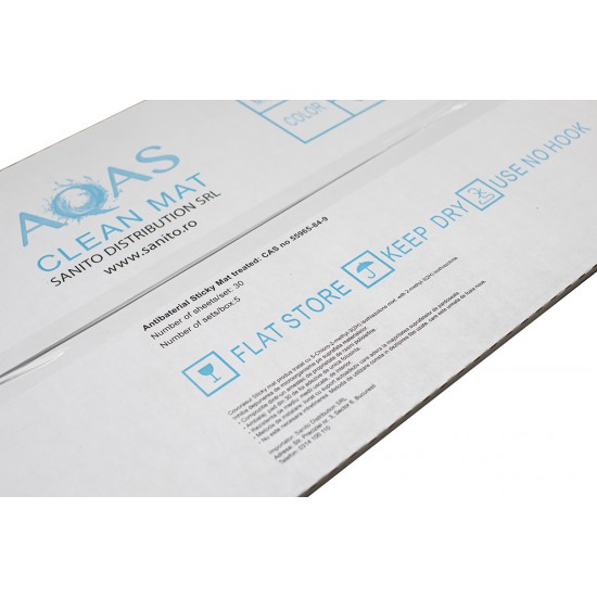 COVOR ANTIBACTERIAN STICKY MAT, Albastru, 45 x 115 cm