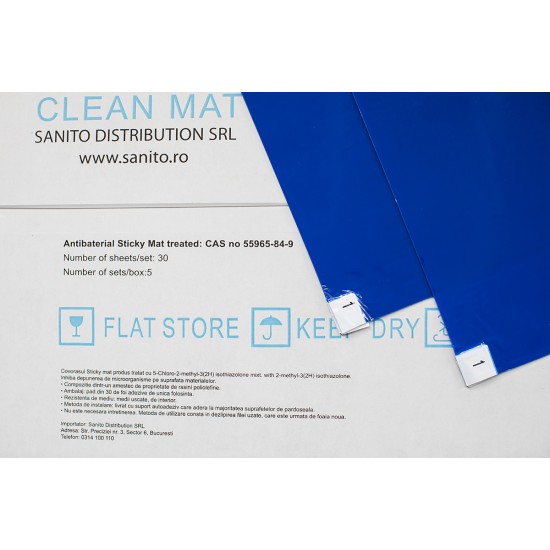 COVOR ANTIBACTERIAN STICKY MAT, Albastru, 45 x 115 cm