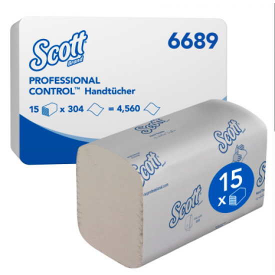 Prosoape pliate 274 buc / pachet, 1 strat, 21 x 21.5 cm, Scott Performance