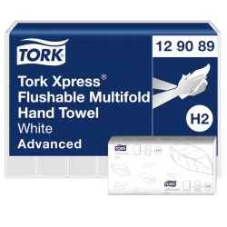 Prosoape de mâini Tork Xpress®, Albe, două straturi, 200 porții/pachet, H2