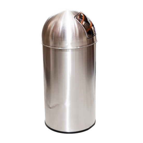 RESIGILAT 1 - Cos gunoi PUSH, inox, 35 L