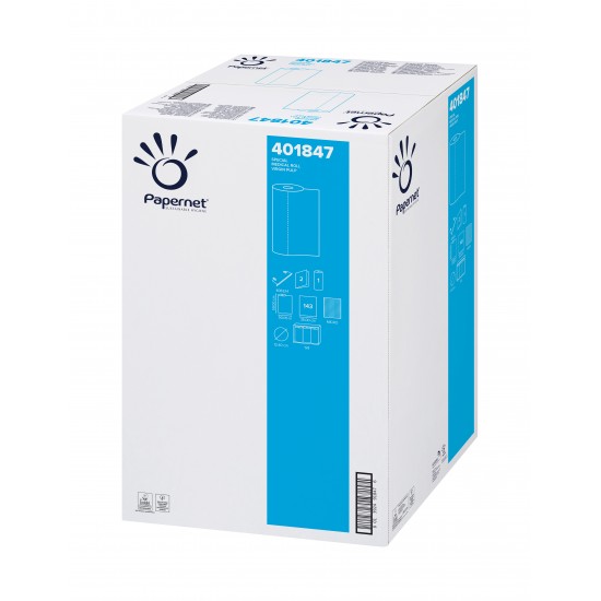 Cearceaf medical, Over soft, alb, pretaiat, in 2 straturi, 59 cmx 50 m, Papernet, 143 bucati Cearceaf medical, Over soft, alb, pretaiat, in 2 straturi, 59 cmx 50 m, Papernet, 143 bucati