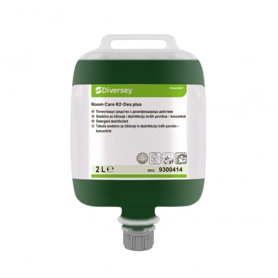 Detergent dezinfectant suprafete dure, Room Care R2-Des plus, Diversey, 2L