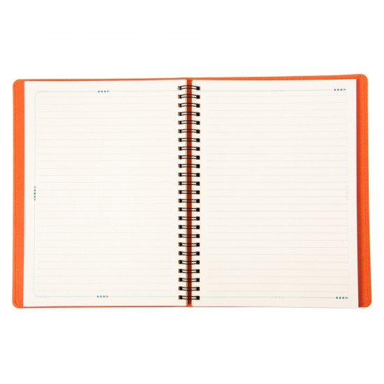 Notes 360, piele, 16x22cm, autodatat, portocaliu Notes 360, piele, 16x22cm, autodatat, portocaliu
