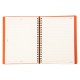 Notes 360, piele, 16x22cm, autodatat, portocaliu Notes 360, piele, 16x22cm, autodatat, portocaliu