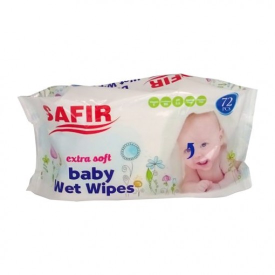 Servetele umede Safir fara capac, 72 buc/ pachet Servetele umede Safir fara capac, 72 buc/ pachet