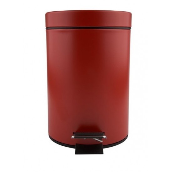 Cos din inox, rosu, cu pedala, Limpio, 20 L Cos din inox, rosu, cu pedala, Limpio, 20 L
