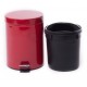 Cos din inox, rosu, cu pedala, Limpio, 20 L Cos din inox, rosu, cu pedala, Limpio, 20 L