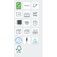 Hartie igienica EcoNatural, 2 straturi, 10 role/ bax, Lucart