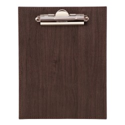 Mapa meniu minibar A5+, Wood, din piele PU interior/exterior, lavabila, maro Mapa meniu minibar A5+, Wood, din piele PU interior/exterior, lavabila, maro