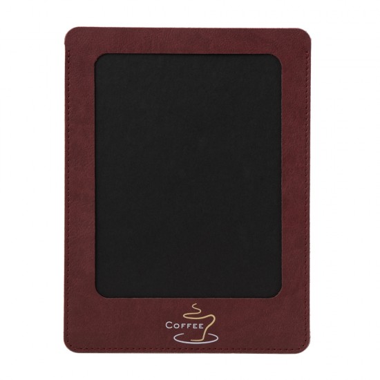 Mapa meniu cafenele A5+, LeatherLike, piele PU interior/exterior, lavabila, bordo Mapa meniu cafenele A5+, LeatherLike, piele PU interior/exterior, lavabila, bordo
