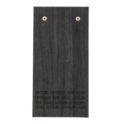 Nota de plata cafenele, Wood, piele PU interior/exterior, lavabila, negru Nota de plata cafenele, Wood, piele PU interior/exterior, lavabila, negru