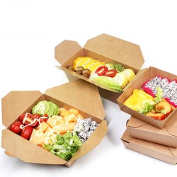 Cutie de meniu,  kraft,  900ml, 50 buc/set Cutie de meniu,  kraft,  900ml, 50 buc/set