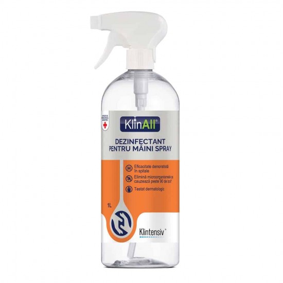 KlinAll® – Dezinfectant pentru maini spray, 1 l KlinAll® – Dezinfectant pentru maini spray, 1 l