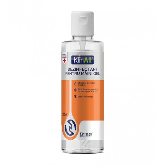 KlinAll® – Gel dezinfectant maini, 200 ml