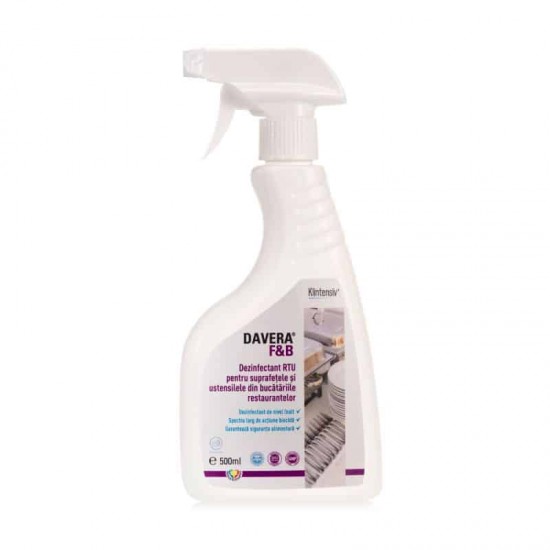 DAVERA® F&B RTU – Dezinfectant gata de utilizare, 500 ml DAVERA® F&B RTU – Dezinfectant gata de utilizare, 500 ml