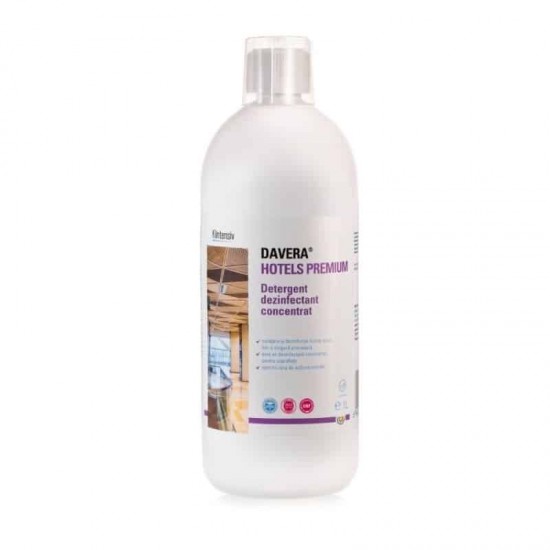 DAVERA® HOTELS PREMIUM – Detergent dezinfectant concentrat, 1 litru