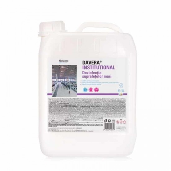 DAVERA® INSTITUTIONAL RTU – Dezinfectant suprafete mari, 5 litri DAVERA® INSTITUTIONAL RTU – Dezinfectant suprafete mari, 5 litri