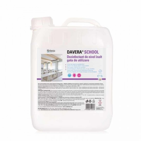 DAVERA® SCHOOL – Dezinfectant de nivel inalt gata de utilizare, 5 litri