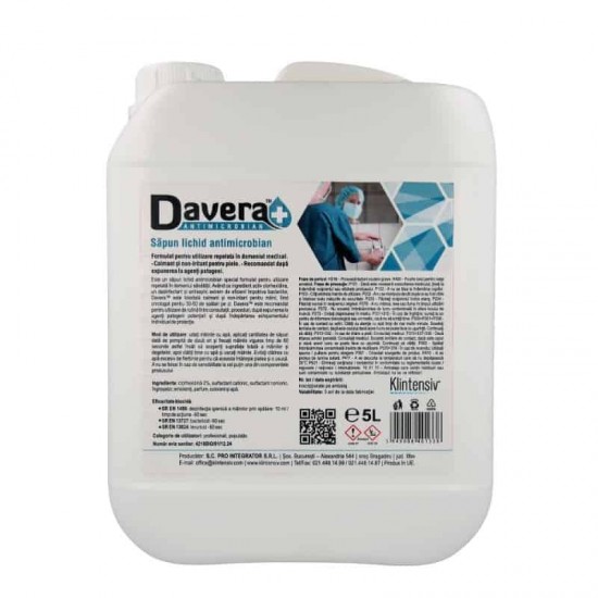 DAVERA® SOAP – Sapun lichid antimicrobian, 5 litri