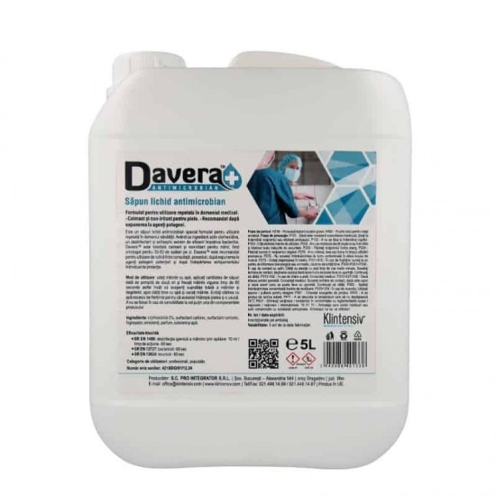 DAVERA® SOAP – Sapun lichid antimicrobian, 5 litri DAVERA® SOAP – Sapun lichid antimicrobian, 5 litri