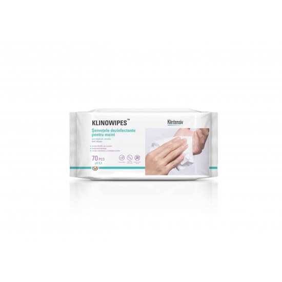 KLINOWIPES™ – Servetele dezinfectante pentru maini, 70 buc.