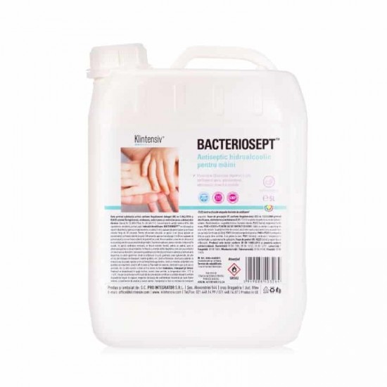 BACTERIOSEPT™ – Antiseptic hidroalcoolic pentru maini, 5 litri BACTERIOSEPT™ – Antiseptic hidroalcoolic pentru maini, 5 litri