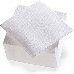 Servetele albe de masa, 1 strat, AQAS 24x24cm, set cu 100 buc/ pac Servetele albe de masa, 1 strat, AQAS 24x24cm, set cu 100 buc/ pac