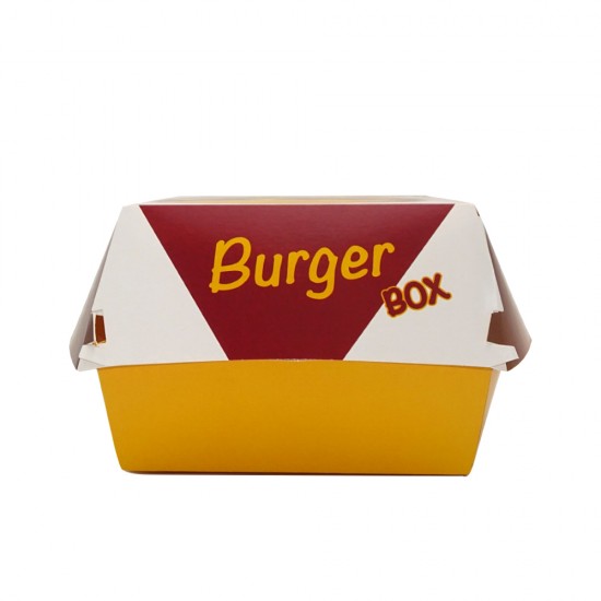Cutie carton burger, medie, 125 buc/set, 158x145x87 mm