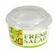 Caserola din carton, pentru salata, cu capac transparent, 550 ml, 50 buc/set