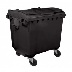 Container HDPE CLF 660L cu capac plat- Transport inclus Container HDPE CLF 660L cu capac plat- Transport inclus