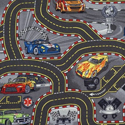 Mochetă copii Racers , înălțime totala 6.5 mm , pentru interior Mochetă copii Racers , înălțime totala 6.5 mm , pentru interior