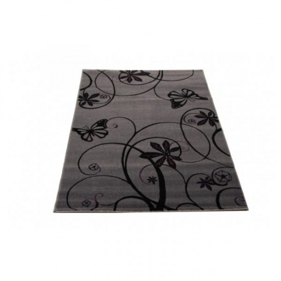 Covor Tatoo 32GMG floral negru dreptunghiular 70 x 140 cm Covor Tatoo 32GMG floral negru dreptunghiular 70 x 140 cm