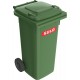 Europubela din material plastic, 240 l culoare verde SULO - Transport inclus