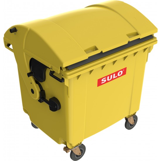 Eurocontainer din material plastic 1100 l galben cu capac rotund MEVATEC - Transport Inclus Eurocontainer din material plastic 1100 l galben cu capac rotund MEVATEC - Transport Inclus