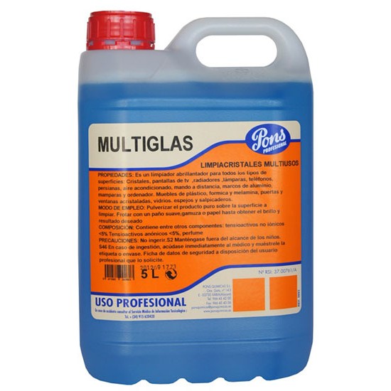 MULTIGLAS-detergent profesional universal pentru suprafete, 5L, Asevi