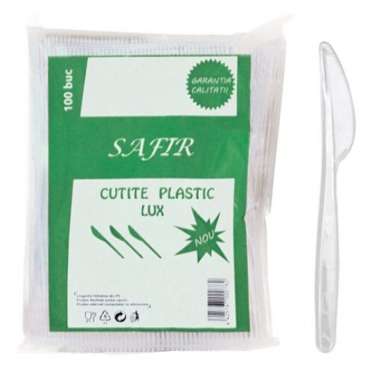 Cutite din plastic, LUX, 100 buc/set Cutite din plastic, LUX, 100 buc/set