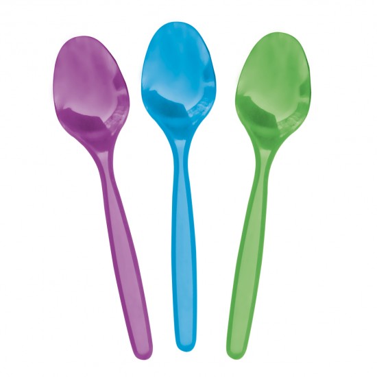 Linguri din plastic Color, LUX, 50 buc/set Linguri din plastic Color, LUX, 50 buc/set