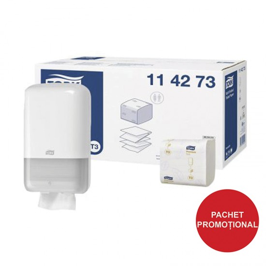 Pachet dispenser hartie igienica bulk Tork + 1 bax consumabil Tork Pachet dispenser hartie igienica bulk Tork + 1 bax consumabil Tork