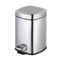 Cos inox patrat cu pedala 20L Cos inox patrat cu pedala 20L