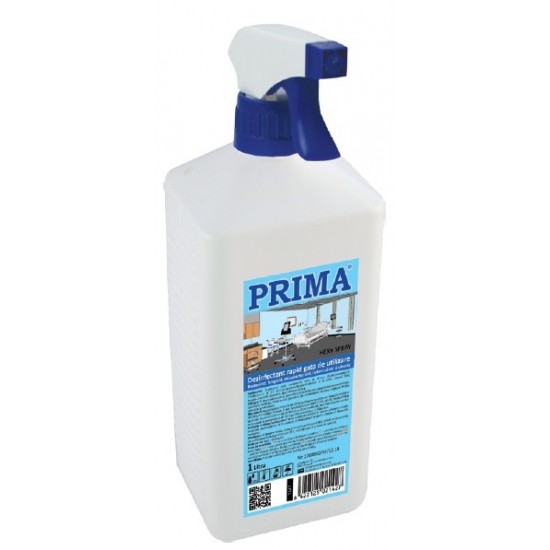Dezinfectant rapid pentru suprafete, spray, 1L, PRIMA