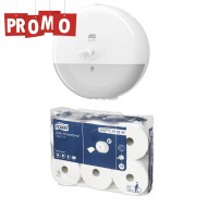 Pachet Dispenser hartie igienica SmartOne Tork si un bax Hartie igienica