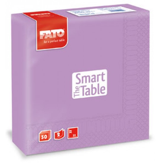 Servetele 33x33 cm, 2 straturi, Smart Table Lilac, Fato