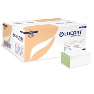 Prosoape de hartie verzi, V fold Lucart  21.5X25 cm, 1 strat, 250 buc/pachet